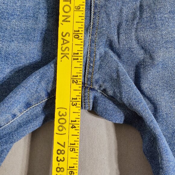 Buffalo jeans women's size 16 denim blue colour Della High rise Wide leg jean - Picture 13 of 14